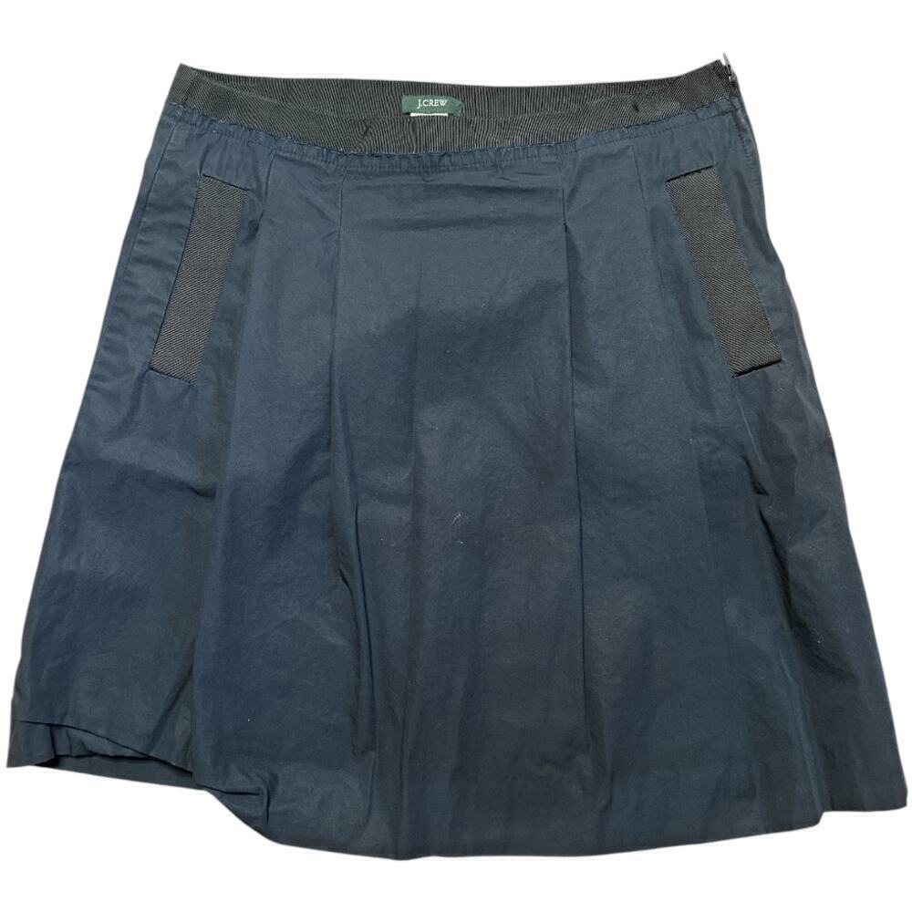 J. Crew Navy Lightweight Pocket Flare Short Skirt Size 0